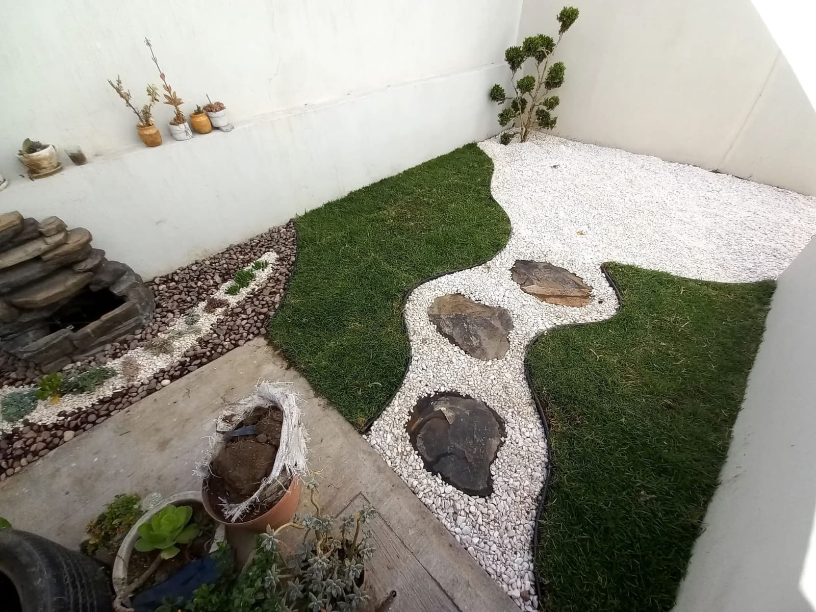 Jardín zen residencial